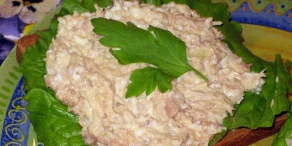 Cod Liver Salad for Dukan Diet